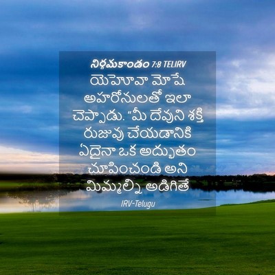 Picture 04 - నిర్గమకాండం 7:8 TELIRV - యెహోవా మోషే - Bible Verse Picture