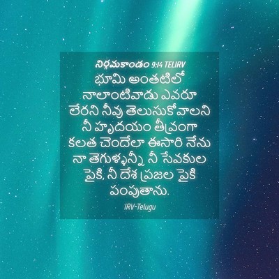 Picture 04 - నిర్గమకాండం 9:14 TELIRV - భూమి అంతటిలో - Bible Verse Picture