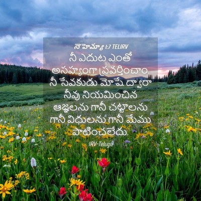 Picture 04 - నెహెమ్యా 1:7 TELIRV - నీ ఎదుట ఎంతో - Bible Verse Picture