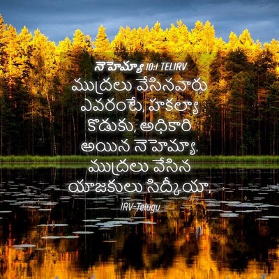 Picture 04 - నెహెమ్యా 10:1 TELIRV - ముద్రలు వేసినవారు - Bible Verse Picture