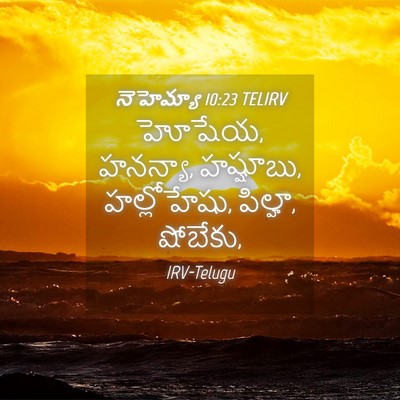 Picture 04 - నెహెమ్యా 10:23 TELIRV - హోషేయ, హనన్యా, - Bible Verse Picture