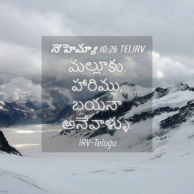 Picture 04 - నెహెమ్యా 10:26 TELIRV - మల్లూకు, హారిము, - Bible Verse Picture