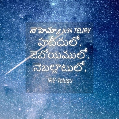 Picture 04 - నెహెమ్యా 11:34 TELIRV - హదీదులో, - Bible Verse Picture