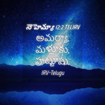 Picture 04 - నెహెమ్యా 12:2 TELIRV - అమర్యా, మళ్లూకు, - Bible Verse Picture