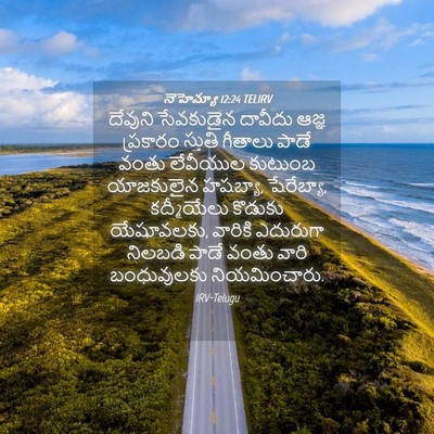 Picture 04 - నెహెమ్యా 12:24 TELIRV - దేవుని సేవకుడైన - Bible Verse Picture