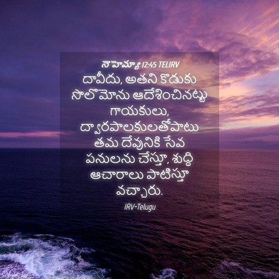 Picture 04 - నెహెమ్యా 12:45 TELIRV - దావీదు, అతని - Bible Verse Picture