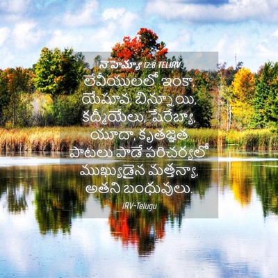 Picture 04 - నెహెమ్యా 12:8 TELIRV - లేవీయులలో ఇంకా, - Bible Verse Picture
