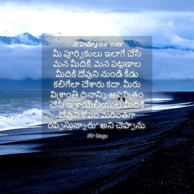 Picture 04 - నెహెమ్యా 13:18 TELIRV - మీ పూర్వికులు - Bible Verse Picture
