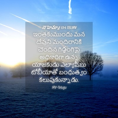 Picture 04 - నెహెమ్యా 13:4 TELIRV - ఇంతకుముందు మన - Bible Verse Picture