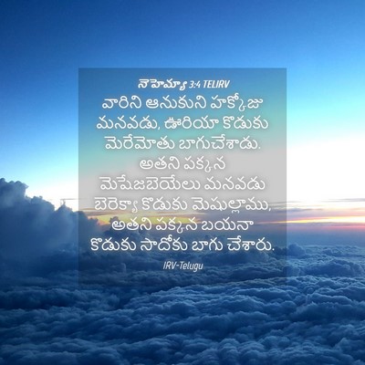 Picture 04 - నెహెమ్యా 3:4 TELIRV - వారిని ఆనుకుని - Bible Verse Picture