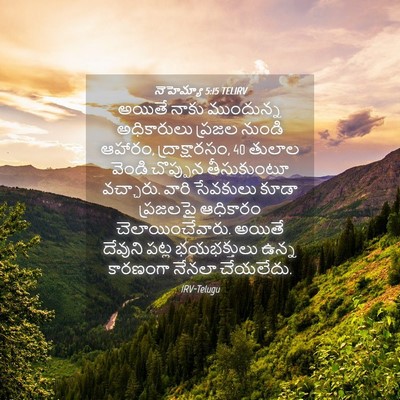 Picture 04 - నెహెమ్యా 5:15 TELIRV - అయితే నాకు - Bible Verse Picture