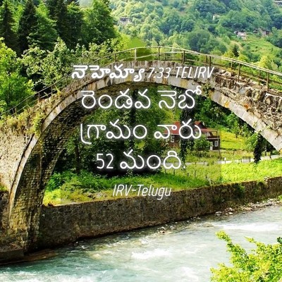 Picture 04 - నెహెమ్యా 7:33 TELIRV - రెండవ నెబో గ్రామం - Bible Verse Picture