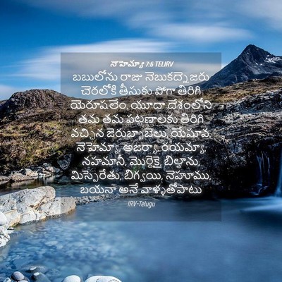 Picture 04 - నెహెమ్యా 7:6 TELIRV - బబులోను రాజు - Bible Verse Picture