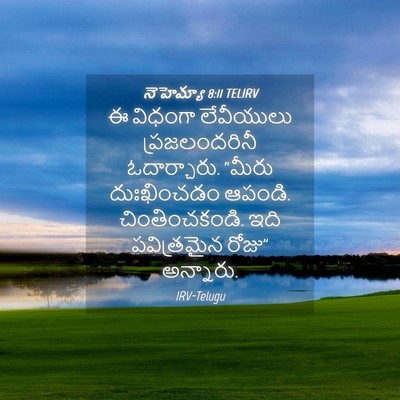 Picture 04 - నెహెమ్యా 8:11 TELIRV - ఈ విధంగా లేవీయులు - Bible Verse Picture