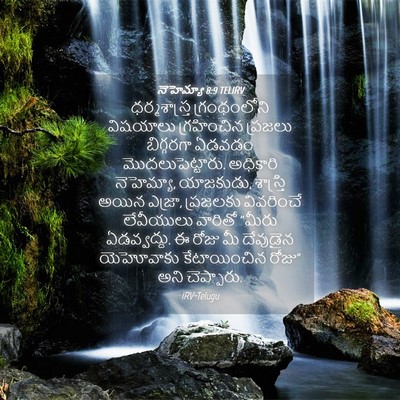 Picture 04 - నెహెమ్యా 8:9 TELIRV - ధర్మశాస్త్ర - Bible Verse Picture