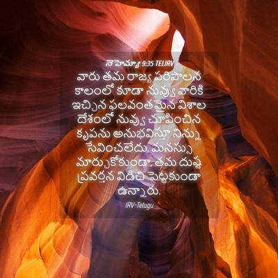 Picture 04 - నెహెమ్యా 9:35 TELIRV - వారు తమ రాజ్య - Bible Verse Picture
