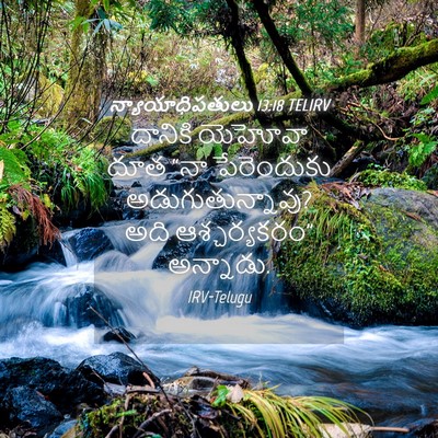 Picture 04 - న్యాయాధిపతులు 13:18 TELIRV - దానికి యెహోవా దూత - Bible Verse Picture