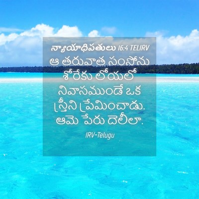 Picture 04 - న్యాయాధిపతులు 16:4 TELIRV - ఆ తరువాత సంసోను - Bible Verse Picture