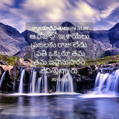 Picture 04 - న్యాయాధిపతులు 17:6 TELIRV - ఆ రోజుల్లో - Bible Verse Picture