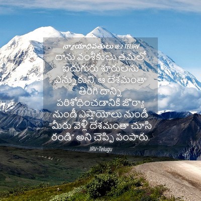 Picture 04 - న్యాయాధిపతులు 18:2 TELIRV - దాను వంశీకులు - Bible Verse Picture