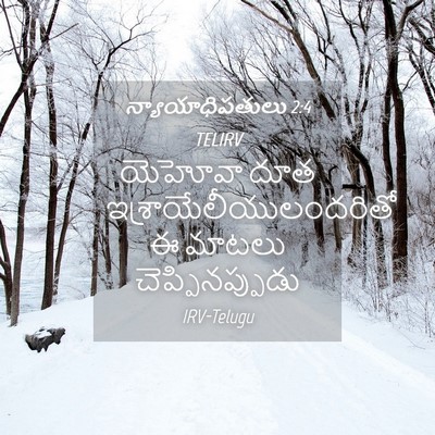 Picture 04 - న్యాయాధిపతులు 2:4 TELIRV - యెహోవా దూత - Bible Verse Picture
