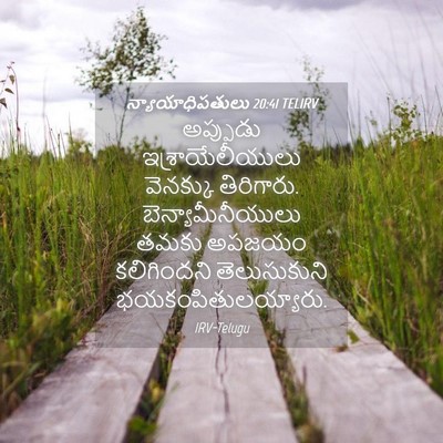 Picture 04 - న్యాయాధిపతులు 20:41 TELIRV - అప్పుడు - Bible Verse Picture