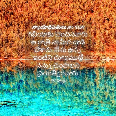 Picture 04 - న్యాయాధిపతులు 20:5 TELIRV - గిబియాకు - Bible Verse Picture
