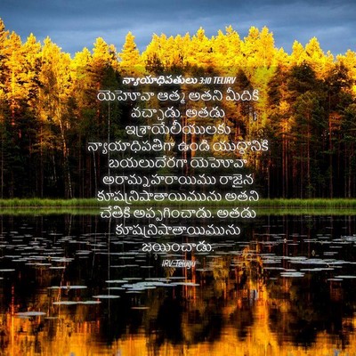 Picture 04 - న్యాయాధిపతులు 3:10 TELIRV - యెహోవా ఆత్మ అతని - Bible Verse Picture
