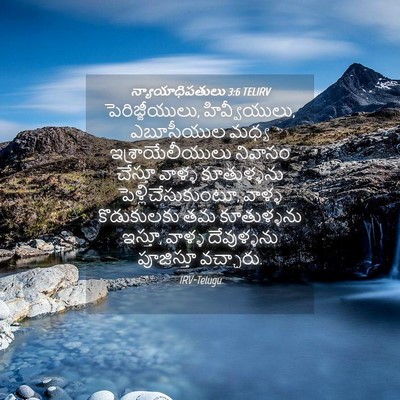 Picture 04 - న్యాయాధిపతులు 3:6 TELIRV - పెరిజ్జీయులు, - Bible Verse Picture