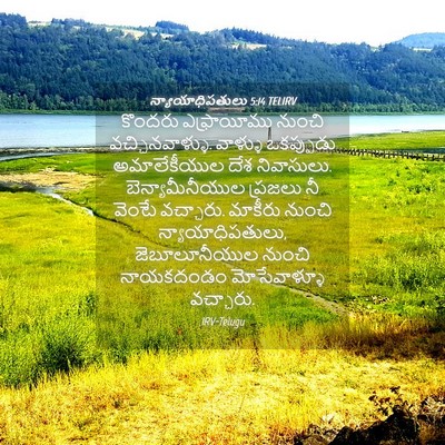 Picture 04 - న్యాయాధిపతులు 5:14 TELIRV - కొందరు ఎఫ్రాయీము - Bible Verse Picture