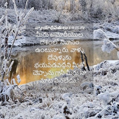 Picture 04 - న్యాయాధిపతులు 6:10 TELIRV - మీరు అమోరీయుల - Bible Verse Picture