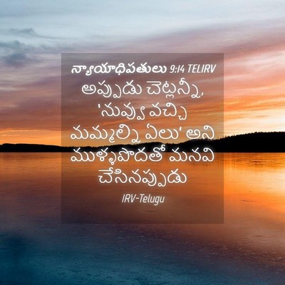 Picture 04 - న్యాయాధిపతులు 9:14 TELIRV - అప్పుడు - Bible Verse Picture