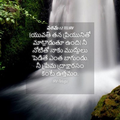 Picture 04 - పరమ 1:2 TELIRV - (యువతి తన - Bible Verse Picture