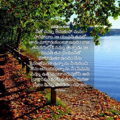 Picture 04 - పరమ 1:4 TELIRV - నీతో నన్ను - Bible Verse Picture