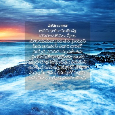 Picture 04 - పరమ 8:5 TELIRV - ఆరవ భాగం-ముగింపు - Bible Verse Picture