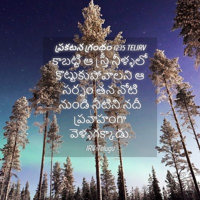 Picture 04 - ప్రకటన గ్రంథం 12:15 TELIRV - కాబట్టి ఆ స్త్రీ - Bible Verse Picture