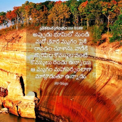 Picture 04 - ప్రకటన గ్రంథం 13:11 TELIRV - అప్పుడు భూమిలో - Bible Verse Picture