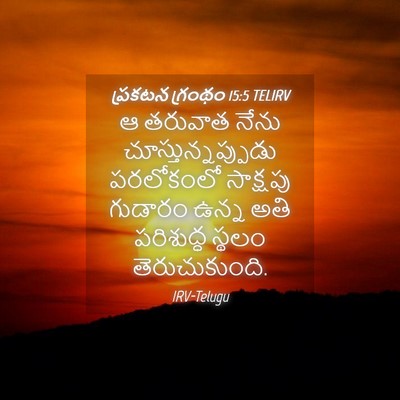 Picture 04 - ప్రకటన గ్రంథం 15:5 TELIRV - ఆ తరువాత నేను - Bible Verse Picture