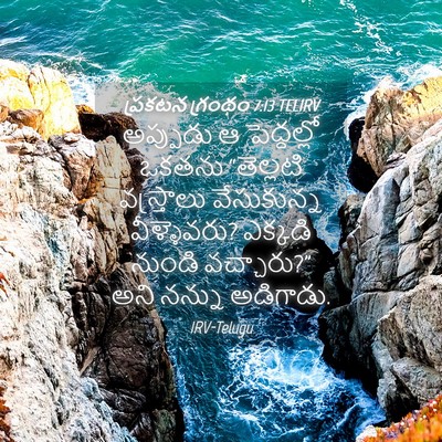 Picture 04 - ప్రకటన గ్రంథం 7:13 TELIRV - అప్పుడు ఆ - Bible Verse Picture