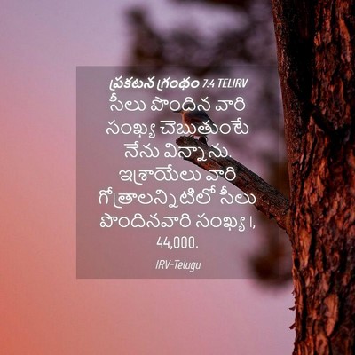 Picture 04 - ప్రకటన గ్రంథం 7:4 TELIRV - సీలు పొందిన వారి - Bible Verse Picture