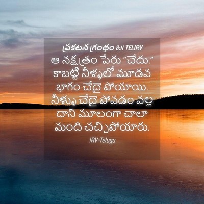 Picture 04 - ప్రకటన గ్రంథం 8:11 TELIRV - ఆ నక్షత్రం పేరు - Bible Verse Picture
