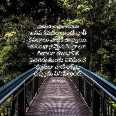 Picture 04 - ప్రకటన గ్రంథం 9:9 TELIRV - ఇనప కవచం లాంటి - Bible Verse Picture