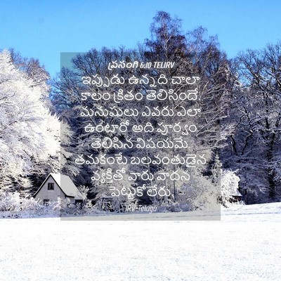 Picture 04 - ప్రసంగి 6:10 TELIRV - ఇప్పుడు ఉన్నది - Bible Verse Picture