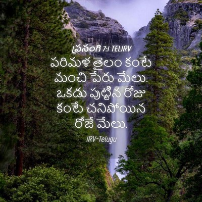 Picture 04 - ప్రసంగి 7:1 TELIRV - పరిమళ తైలం కంటే - Bible Verse Picture