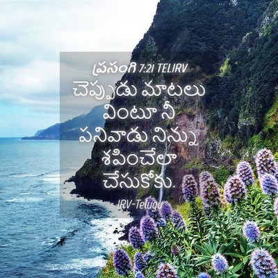 Picture 04 - ప్రసంగి 7:21 TELIRV - చెప్పుడు మాటలు - Bible Verse Picture