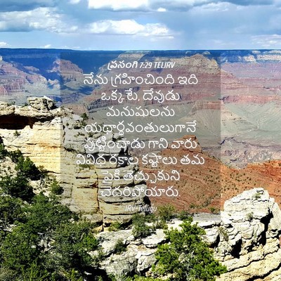 Picture 04 - ప్రసంగి 7:29 TELIRV - నేను గ్రహించింది - Bible Verse Picture