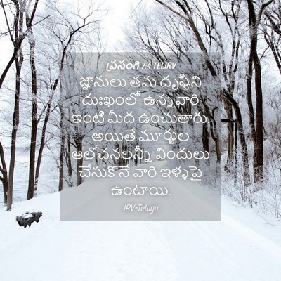 Picture 04 - ప్రసంగి 7:4 TELIRV - జ్ఞానులు తమ - Bible Verse Picture