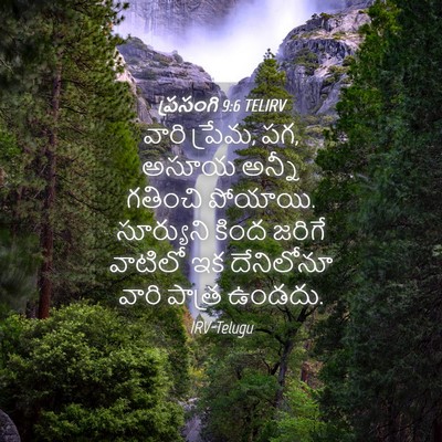 Picture 04 - ప్రసంగి 9:6 TELIRV - వారి ప్రేమ, పగ, - Bible Verse Picture