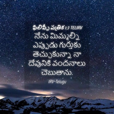Picture 04 - ఫిలిప్పీ పత్రిక 1:3 TELIRV - నేను మిమ్మల్ని - Bible Verse Picture