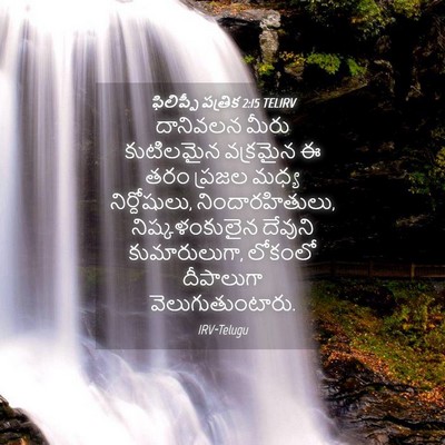 Picture 04 - ఫిలిప్పీ పత్రిక 2:15 TELIRV - దానివలన మీరు - Bible Verse Picture